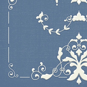 French Country Boiserie Panel - XL Wallpaper size