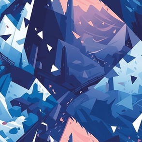 Cubist Mountain Dreams