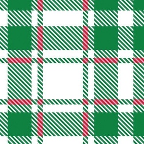 green and pink plaid pattern,plaid fabric medium scale WB23