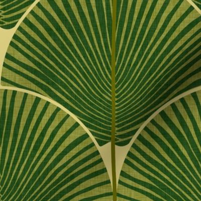 Japandi palms tropical green (MEDIUM)