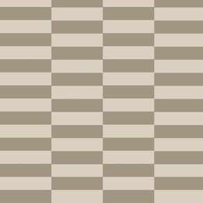 check - bone beige _ khaki brown - simple geometric earthy checkerboard