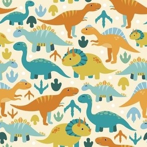 Friendly Dinosaur Pattern - Small