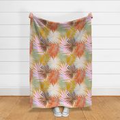 (L) Non Directional Tropical Boho Palms 5. #Neutral #earthy #pastels #modernboho #tropical