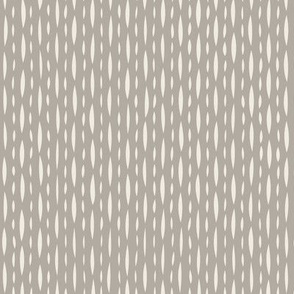 dashed - creamy white _ cloudy silver taupe - hand drawn vertical geometric