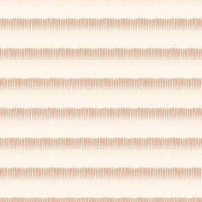 abstract minimal stripes beige and rust red 