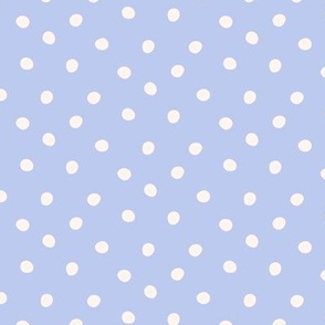 Lilac Mist Whimsy with Cream Dots - Soft Pastel Polka Dot Pattern for Relaxing Home Decor & Stylish Accessories