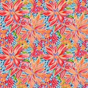 Lilly Express - Coral/Blue