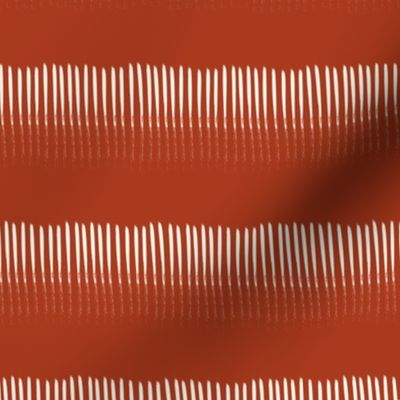 abstract minimalism stripes rust red