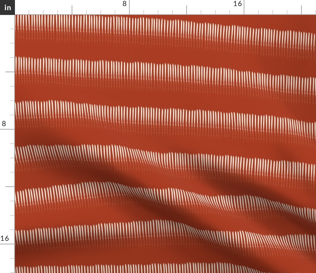 abstract minimalism stripes rust red