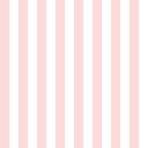 Blush and White Vertical Stripe