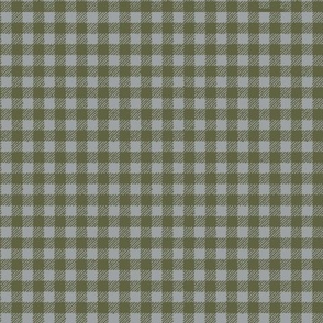 Masculine Green Ticking  Cozy Winter Holidays Plaid