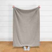 1/2" Taupe Gingham / coordinate for Gone Fishing designs