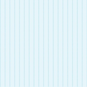 Small Scale Blender -Baby Blue Dotted Vertical Stripes on Light Blue