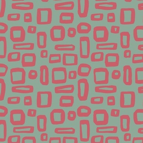 funky rectangles pink