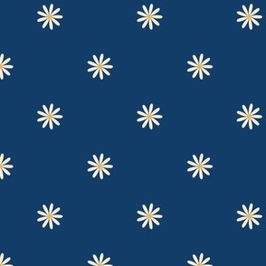 XS ✹ Traditional Daisies in Navy Blue