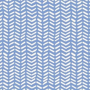 Light Blue Watercolor Chevron Herringbone - Ultra