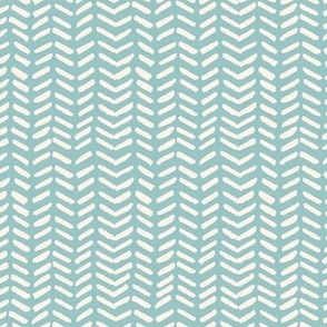 Watercolor Chevron Herringbone Mint - Ultra