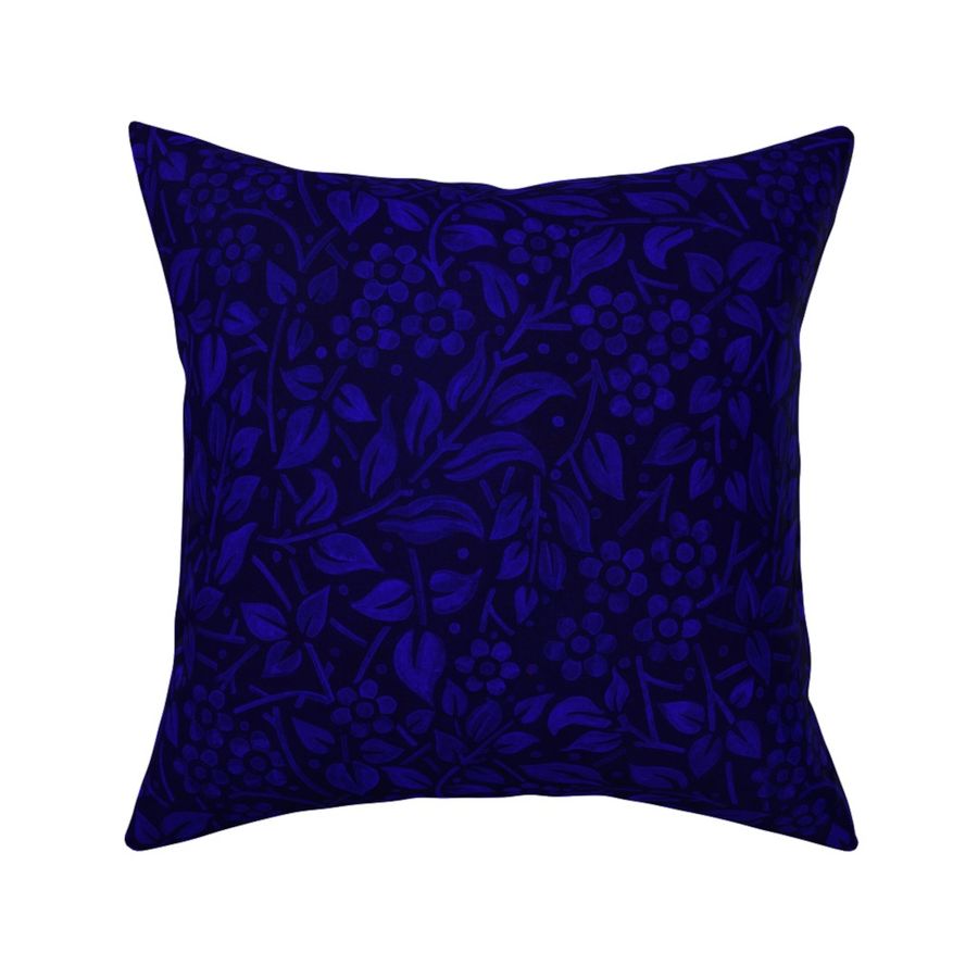 Indigo Filigree Floral