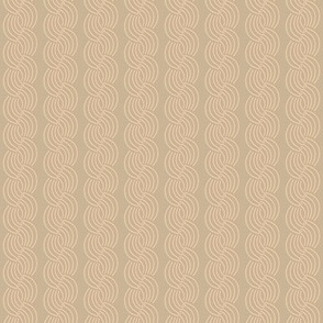 Medium // Organic Braided Stripes in grey pistachio