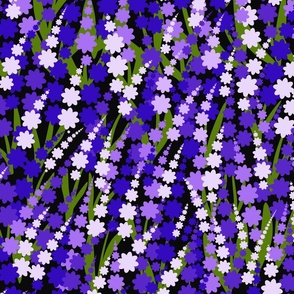(L) Purple shades floral design