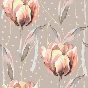 Warm Neutral Tulip  | Jumbo warm neutrals colors tulips