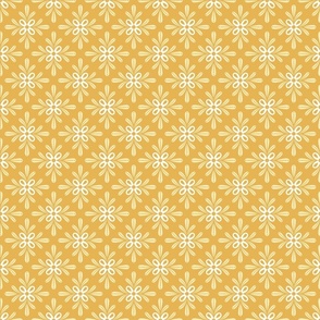 Diamond floral, 3in, yellow, colorcollab 3