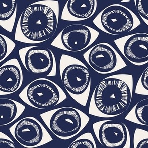 Eyes (medium), belladonna night navy blue