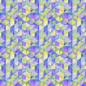 Geometric watercolor violet purple yellow