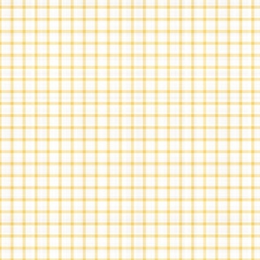 Rustic Linen Checks Gingham Pattern With A Vintage Linen Vibe Warm Yellow Lines On White