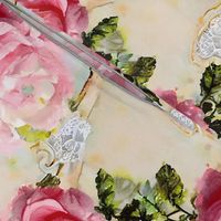 Roses and lace watercolor