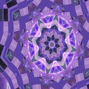 octagon star - purple indigo