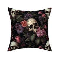 floral skulls