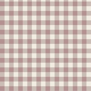 small check _ creamy white_ dusty rose pink_ silver rust blush _ gingham mirco checkerboard