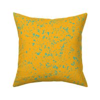 Midi - Bold and Fun, Textured Concrete Abstract - Orange & Turquoise