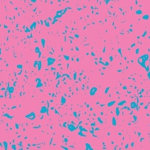 Midi - Bold and Fun, Textured Concrete Abstract - Pink & Turquoise