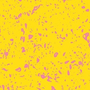 Midi - Bold and Fun, Textured Concrete Abstract - Yellow & Pink