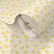 Baby Birds Yellow - Small Scale Baby Swaddle