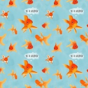 Be A Goldfish Watercolor Print - Ted Lasso