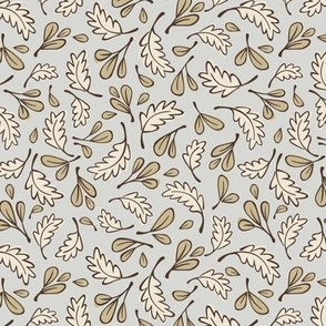 Autumn Leaves | Sage Green and Warm Neutrals | Casual Hand Drawn