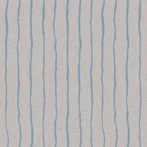 Blue Pinstripe on Lite Taupe  w/ Texture