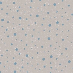 Small grey blue dots on lite taupe w texture