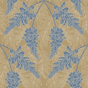 Waterfall Wisteria - French Country Mustard