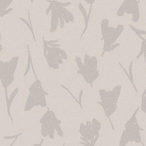 Taupe Flowers Reverse w_Texture 