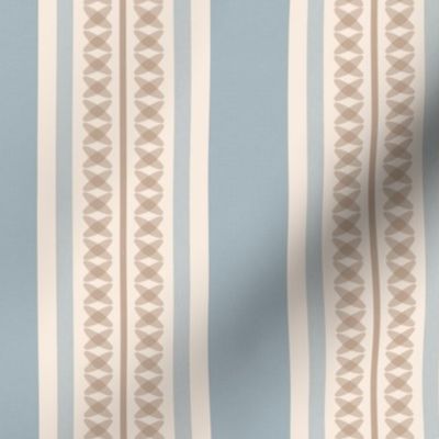 Modern French country ticking stripe- large