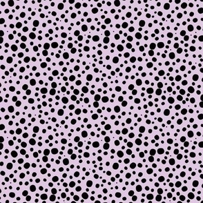 Black dots, spots on purple XS