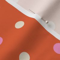 polka dots - orange - medium