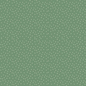 Cottage Little Dots White and Sage