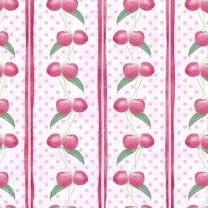 Cheerful Cherries   |     Mid-scale on Pink