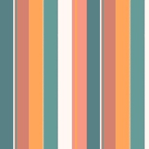 colorful retro stripe