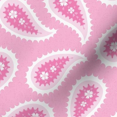 Paisley Foulard Pattern in Pink - 15255752